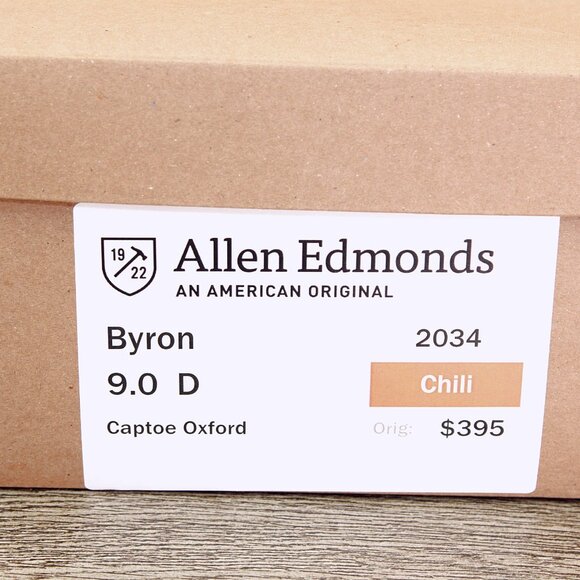 Allen Edmonds BYRON Oxford 9 D Chili * add $15 new Cedar Trees main image 9